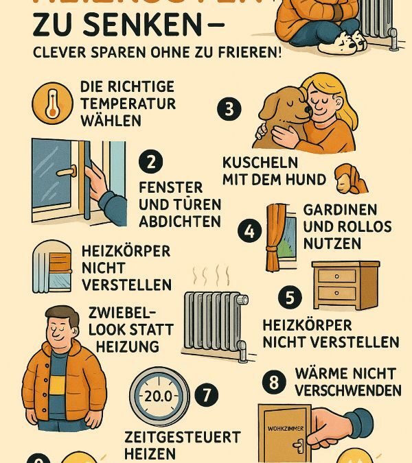 10 clevere Tipps, um Heizkosten zu senken und dein Zuhause energieeffizient zu machen