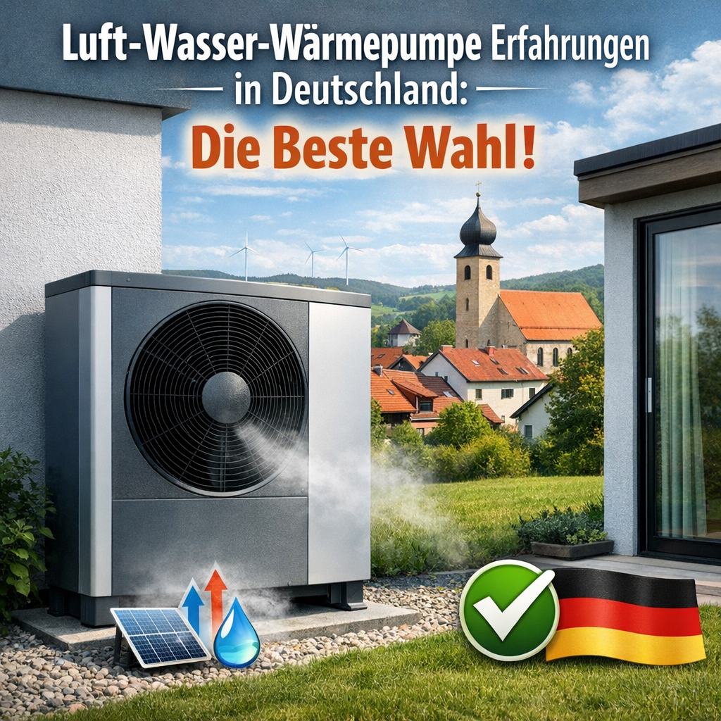 Illustration of Luft Wasser Wärmepumpe Erfahrungen in Deutschland: Die Beste Wahl!